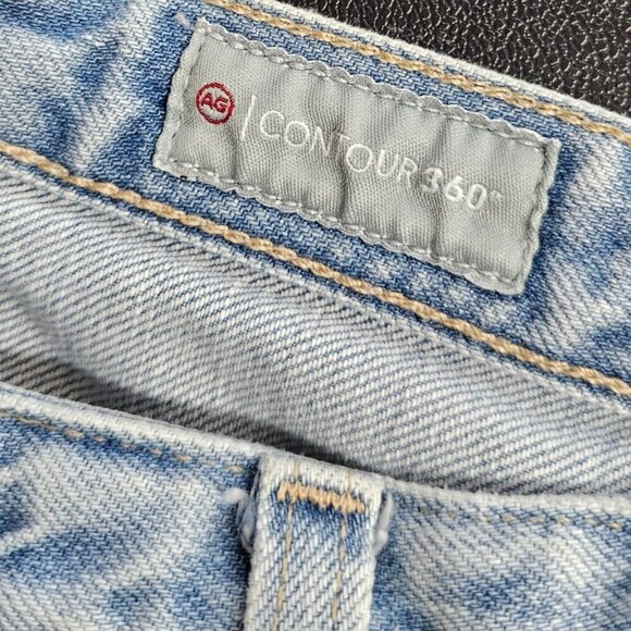 Ag Adriano Goldschmied Isabelle High Rise Straight Crop Jeans,Contour 360, 29 - Picture 7 of 9